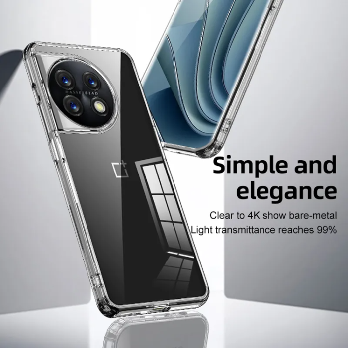 OEM - OnePlus 11 5G Mobilskal DropProof Hybrid TPU - Clear