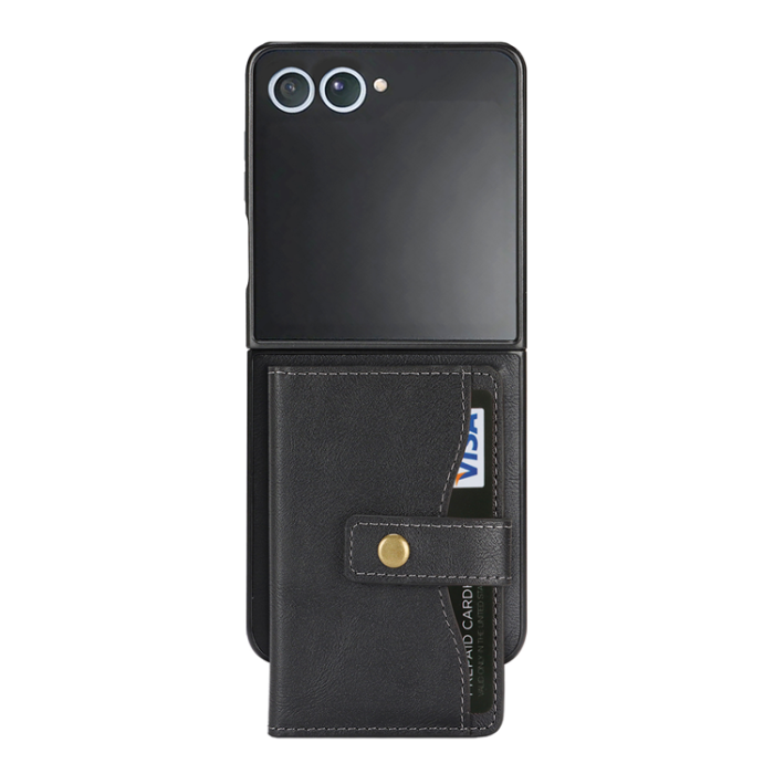 A-One Brand - Galaxy Z Flip 7 Mobilskal MagSafe Detachable Korthållare Kickstand