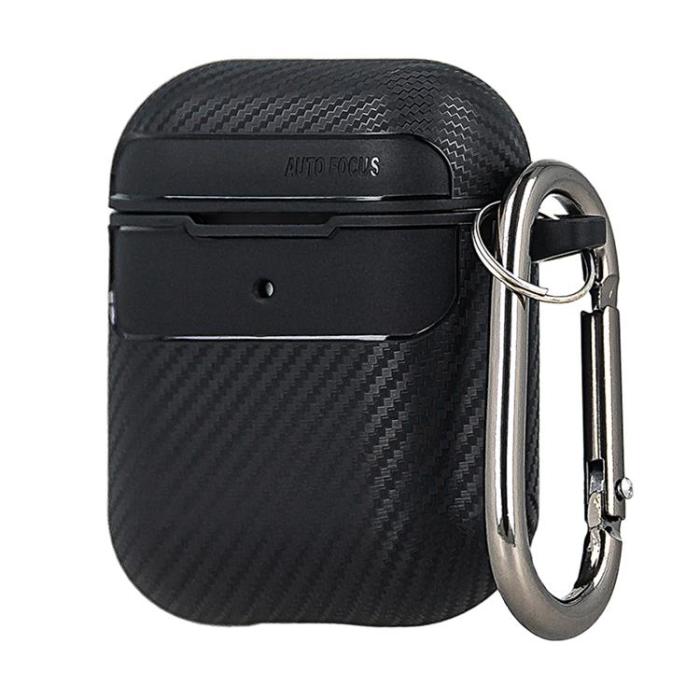 OEM - AirPods 1/2 Skal Carbon - Svart