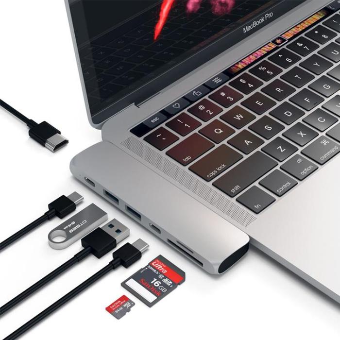 Satechi - Satechi USB-C Pro Hub med 4K HDMI 85W - Silver