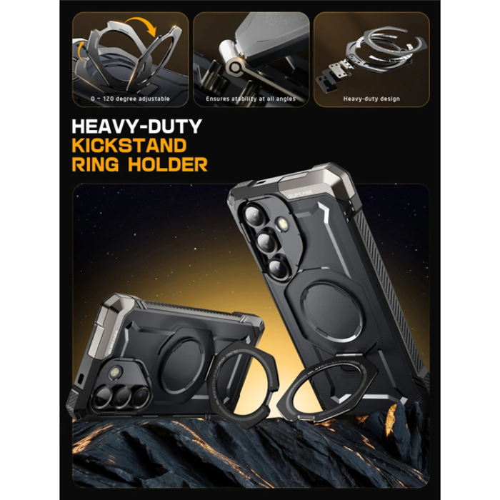 SupCase - SupCase Galaxy S25 FE Mobilskal Magsafe UB Grip - Svart