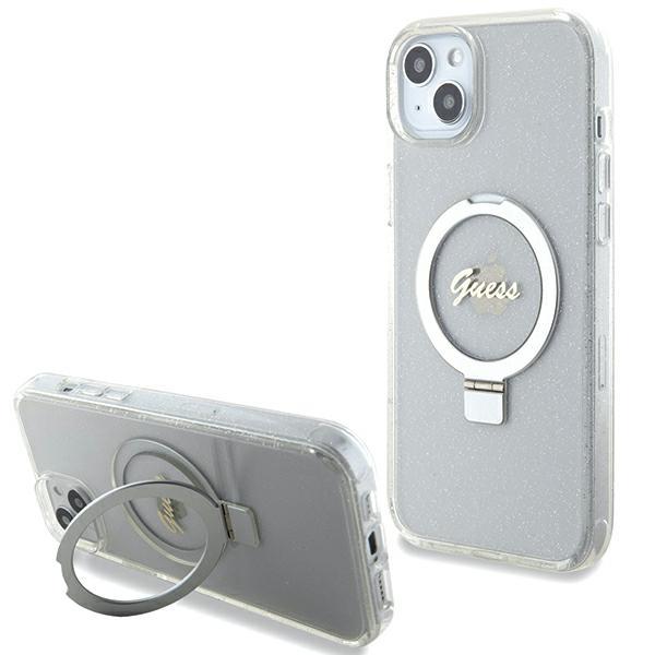 Guess Mobilskal till iPhone 14 Plus/15 Plus MagSafe Ring Stand