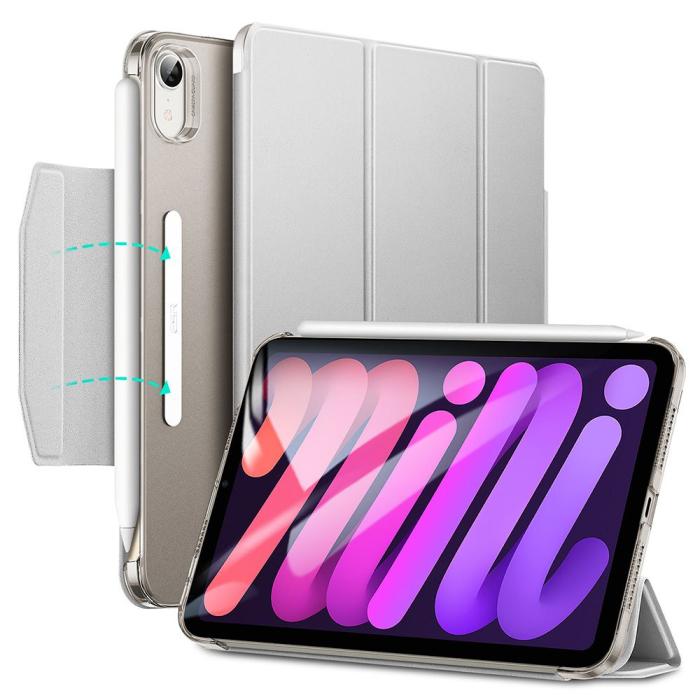 ESR - ESR Ascend Trifold Fodral iPad Mini 6 2021 - Silver Grå