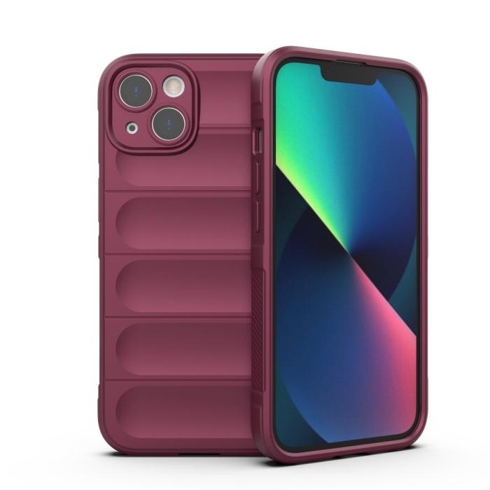 UTGATT1 - iPhone 13 Skal Shockproof Rugged TPU - Vinröd