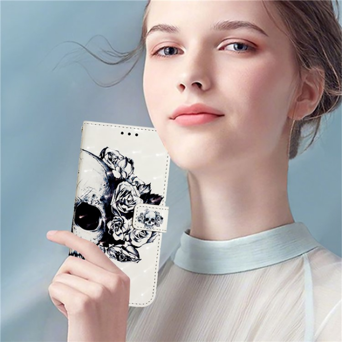 A-One Brand - iPhone 16 Pro Max Plånboksfodral Printing Pattern Med Rem