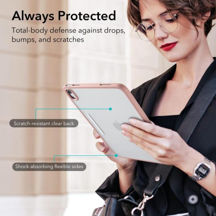 UTGATT1 - ESR iPad (2022) Fodral Ascend Hybrid - Rose Guld