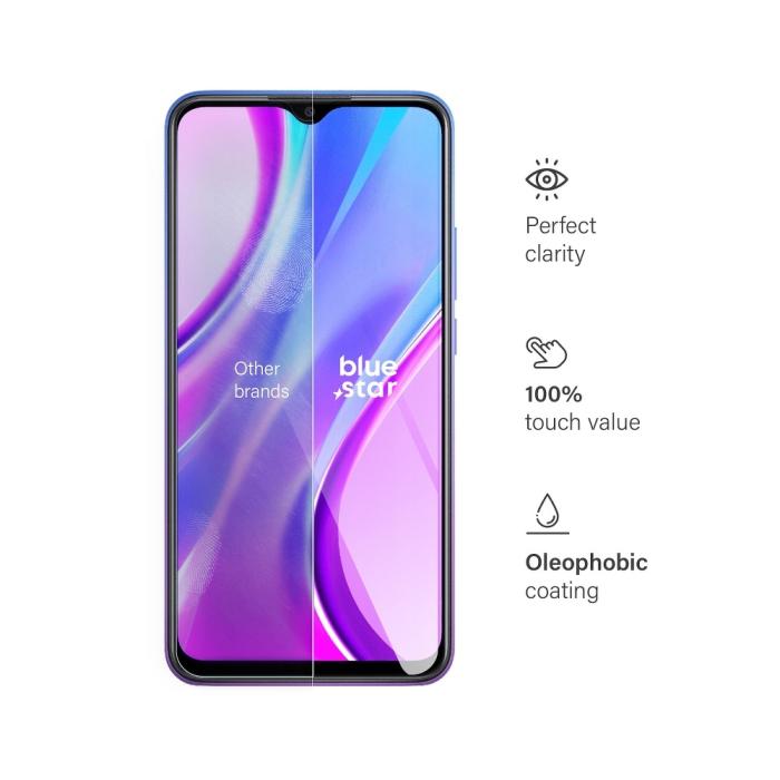 Blue Star - Blue Star Härdat Glas Skärmskydd till Xiaomi Redmi 9