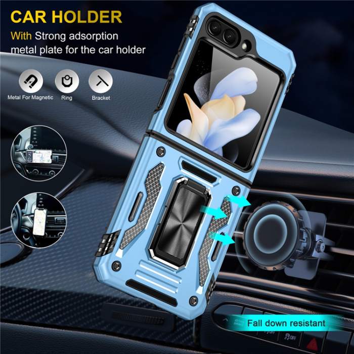 A-One Brand - Galaxy Z Flip7 FE/Z Flip6 Mobilskal Armor Kickstand