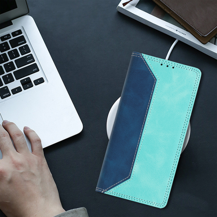 A-One Brand - OnePlus 15 Konstläder Plånboksfodral Färg Splicing RFID-Skydd