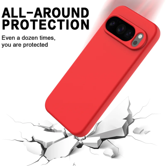 A-One Brand - Google Pixel 10 Pro Mobilskal Liquid Silikon - Röd