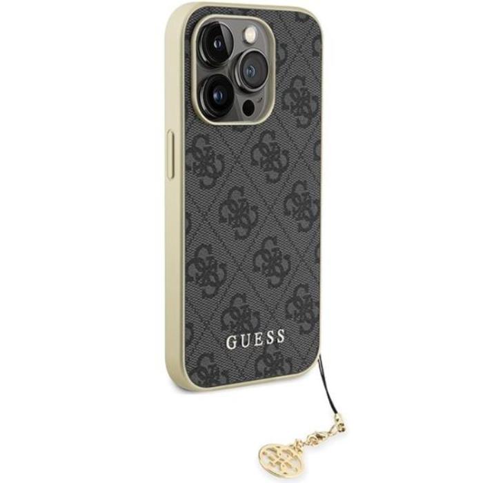 Guess - Guess iPhone 15 Pro Mobilskal Charms Collection - Grå