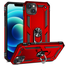 A-One Brand - iPhone 15 Plus Mobilskal med Kickstand - Röd