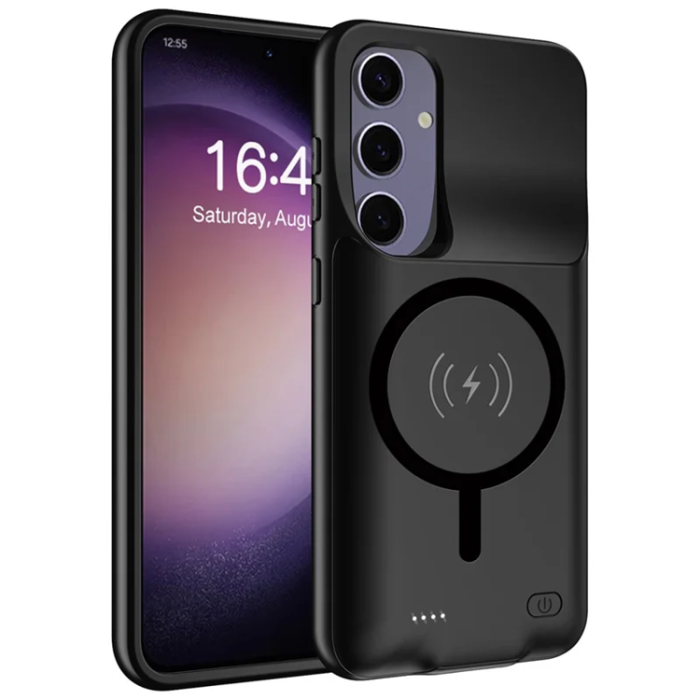 A-One Brand - Galaxy S24 Plus Batteriskal Magsafe 10000mAh - Svart