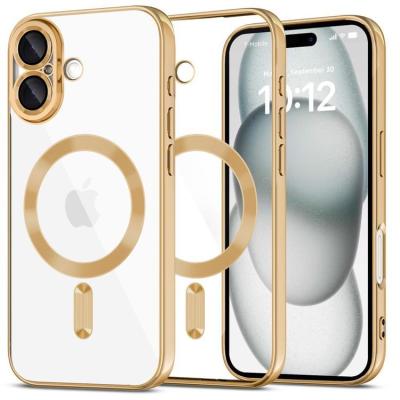 Tech-Protect iPhone 16 Mobilskal Magsafe Magflex - Shiny Guld
