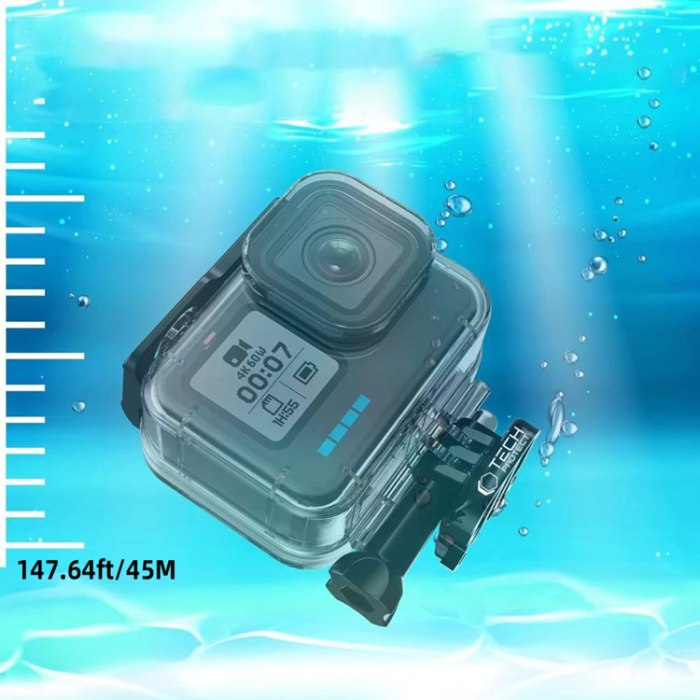 Tech-Protect - Tech-Protect GoPro Hero 9/10/11/12/13 Vattentät Fodral GA200 - Clear