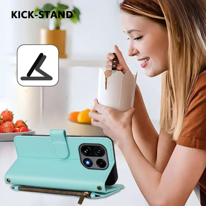 A-One Brand - OnePlus 15 Konstläder Plånboksfodral Butterfly Floral Imprint Zipper