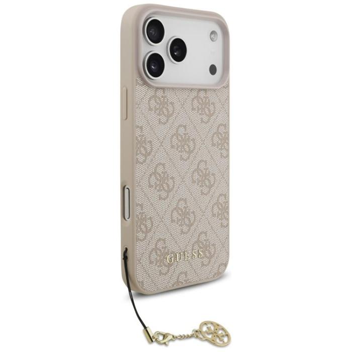 Guess - Guess iPhone 17 Pro Max Mobilskal MagSafe 4G Charms Collection - Rosa