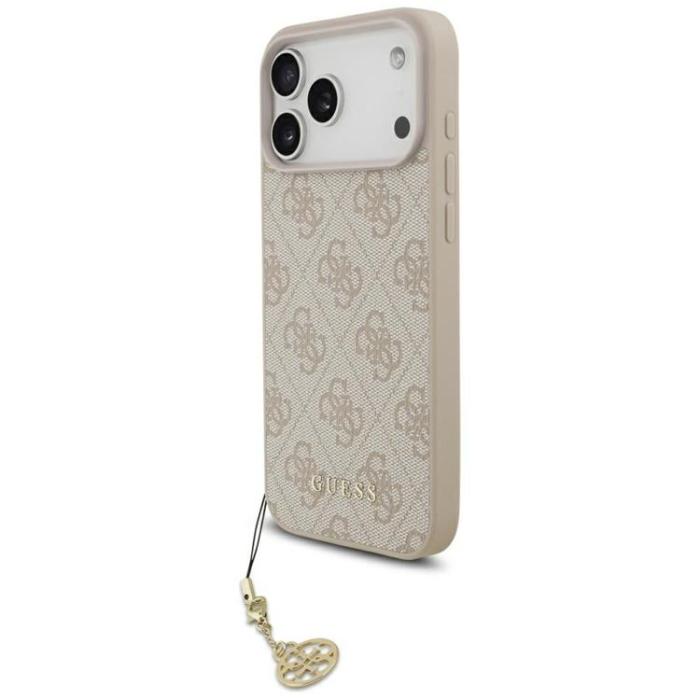 Guess - Guess iPhone 17 Pro Max Mobilskal MagSafe 4G Charms Collection - Rosa