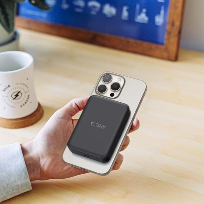 Tech-Protect - Tech-Protect Magsafe Powerbank 10000mAh PB11 LifeMag - Svart
