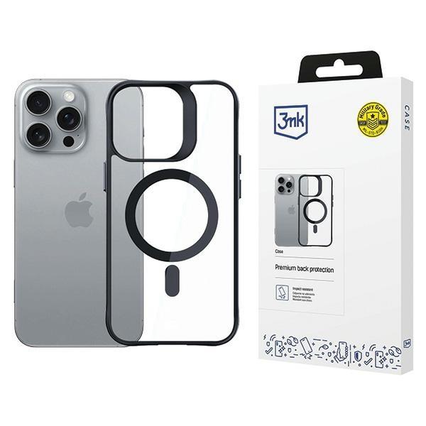 3MK iPhone 16 Pro Max Mobilskal MagSafe Satin Armor - Svart | 2353 | AlltMobil