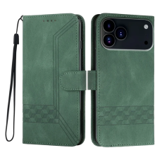A-One Brand - iPhone 17 Pro Max Plånboksfodral Imprint Läder - Gron