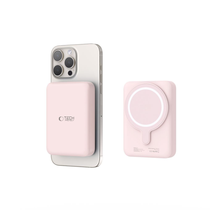 Tech-Protect - Tech-Protect Magsafe Powerbank 10000mAh PB11 LifeMag - Rosa