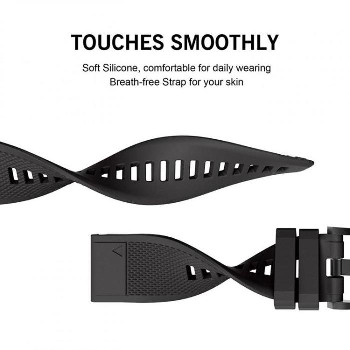 Tech-Protect - Smooth Garmin Fenix Band 5/6/6 Pro - Svart