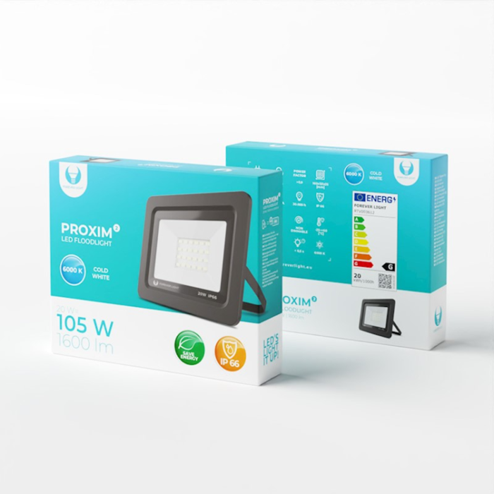 Forever Light - Forever StrålkastareLED PROXIM II 20W 4500K IP66