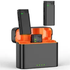 JMARY - JMARY Trådlös Lavaliermikrofon med 3.5mm + Typ-C + iP 3-i-1-Mottagare MW16