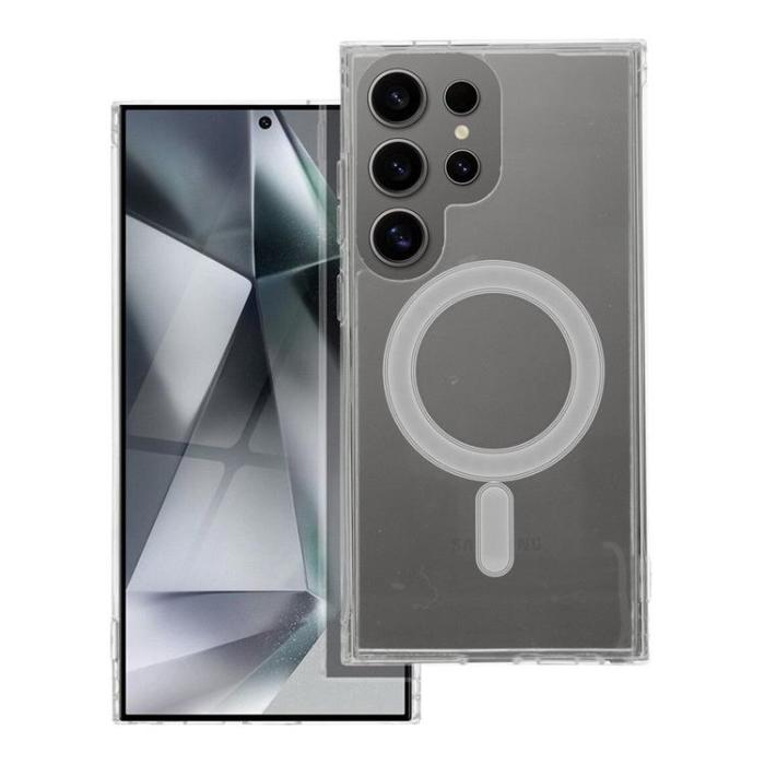 OEM - Galaxy S25 Mobilskal Magsafe Clear - Glitter Transparent