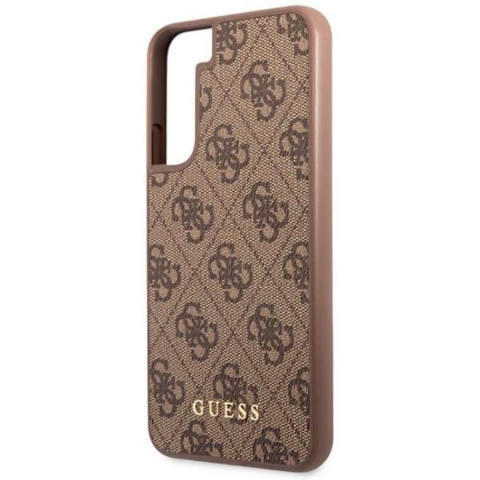 Guess - Guess Galaxy S23 Skal Metall Gold Logo - Brun