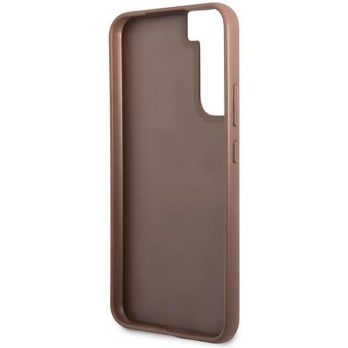 Guess - Guess Galaxy S23 Skal Metall Gold Logo - Brun