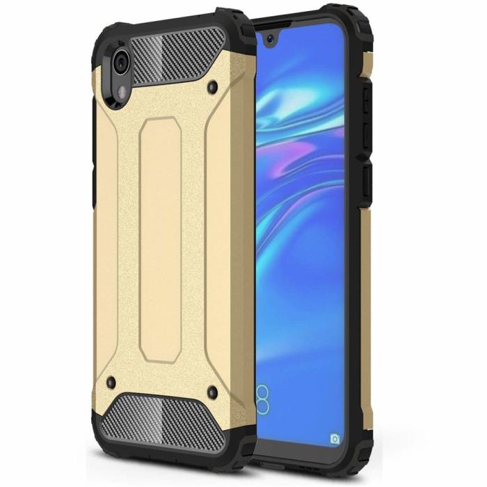 UTGATT1 - Huawei Y5 2019/Honor 8S Skal Hybrid Armor Tough Rugged - Gyllene