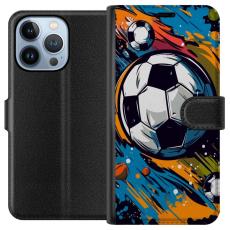 iSecrets - Pl&aring;nboksfodral till Apple iPhone 13 Pro med Fotbollar