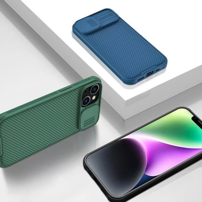 Nillkin - Nillkin iPhone 14 Plus Skal CamShield Pro (PC Och TPU) - Blå