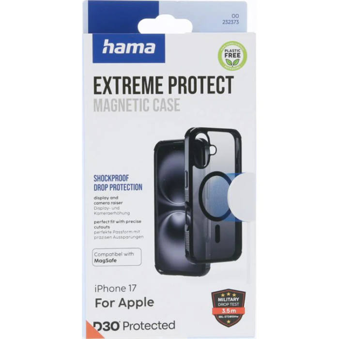 Hama - HAMA iPhone 17 Mobilskal MagSafe Extreme Protect - Svart