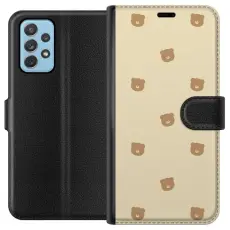 Gustaf - Pl&aring;nboksfodral till Samsung Galaxy A52 5G med Bj&ouml;rnm&ouml;nster