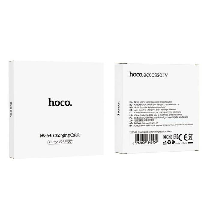 Hoco - Hoco Laddkabel för Smartwatch 0.6 m Y26/Y27 - Svart