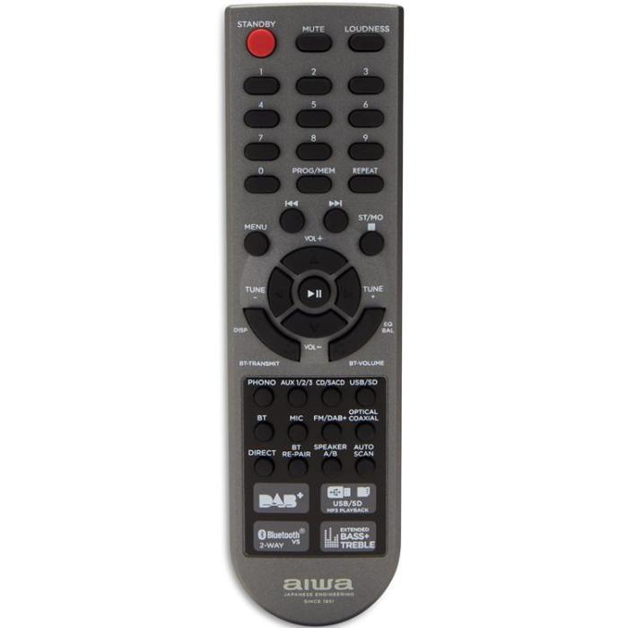 AIWA - Aiwa Stereo-receiver med Bluetooth 2 x 100 Watt RMS @4Ohm