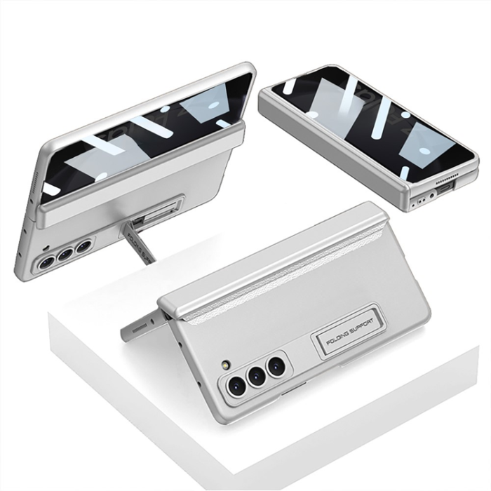 GKK - GKK Galaxy Z Fold 5 Mobilskal Kickstand med Privacy Skärmskydd