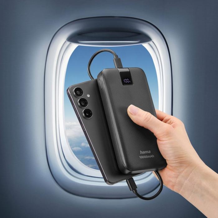 Hama - HAMA Powerbank Pd 10000mah 2xUSB-C+1xUSB-A Antracit
