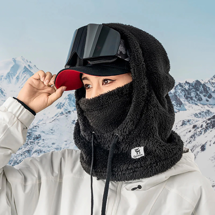 Qunature - Qunature Ski Balaclava Storlek L Arctic Velvet - Svart