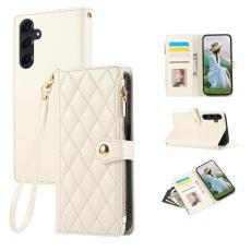 OEM - Mobilfodral f&ouml;r Samsung Galaxy S26 Konstl&auml;der Flera kortfack - Beige