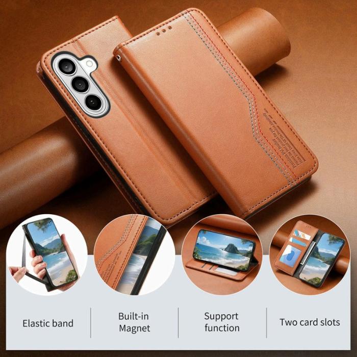 OEM - Plånboksfodral för Samsung Galaxy S26 Konstläder - Brun
