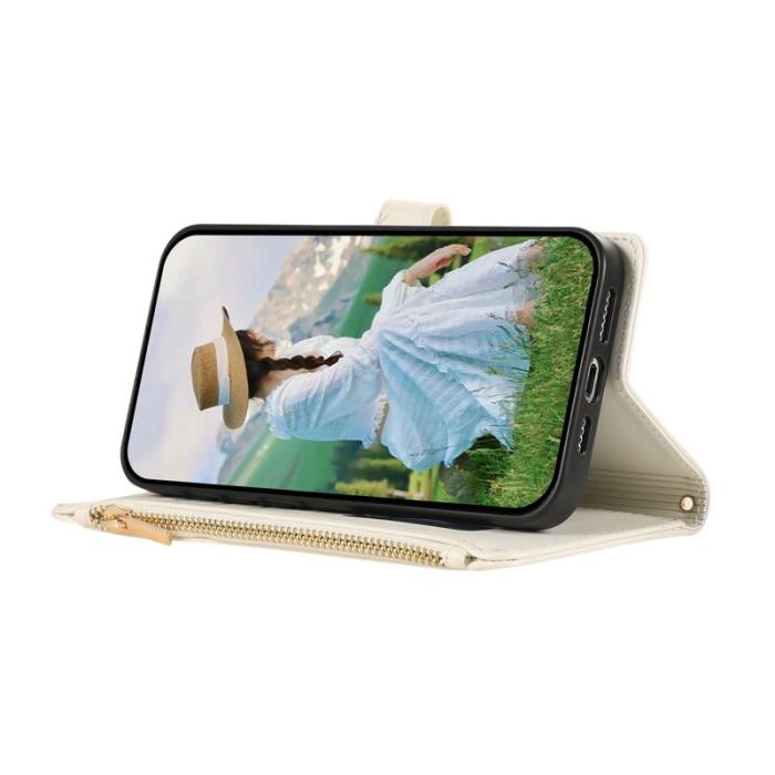 OEM - Mobilfodral för Samsung Galaxy S26 Konstläder Flera kortfack - Beige