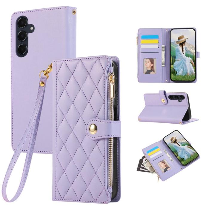 OEM - Mobilfodral för Samsung Galaxy S26 Konstläder Flera kortfack - Lila