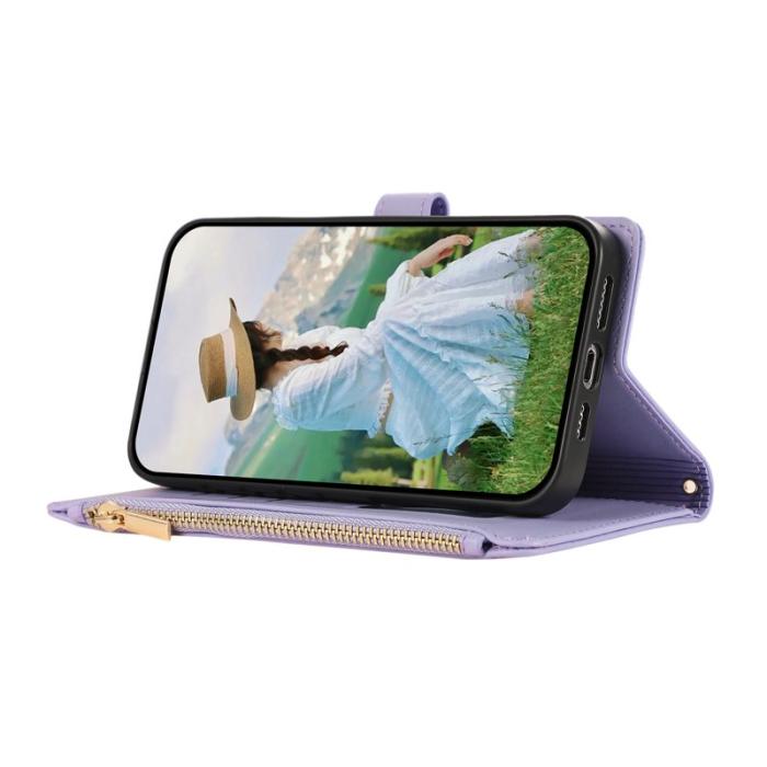 OEM - Mobilfodral för Samsung Galaxy S26 Konstläder Flera kortfack - Lila