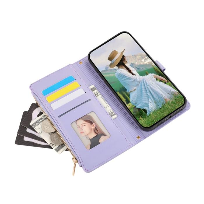 OEM - Mobilfodral för Samsung Galaxy S26 Konstläder Flera kortfack - Lila