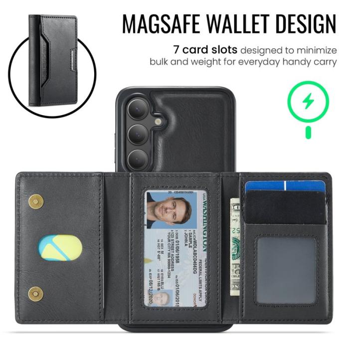 MAGKING - MAGKING Mobilskal för Samsung Galaxy S26 Plus Magnetiskt PU + TPU - Svart