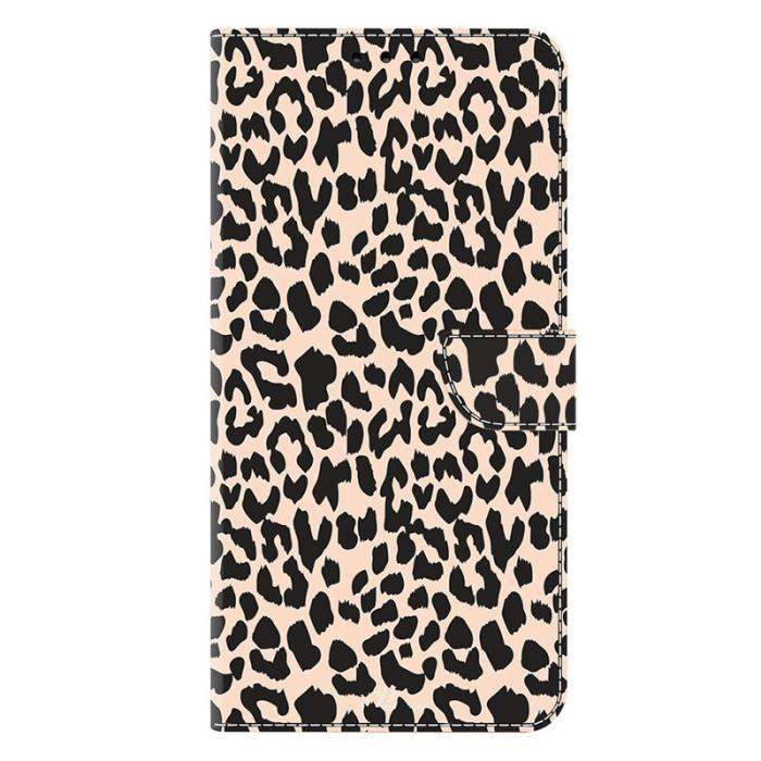 OEM - Mobilfodral för Samsung Galaxy S26 Plus Med kortfack TKonstläder - Leopard